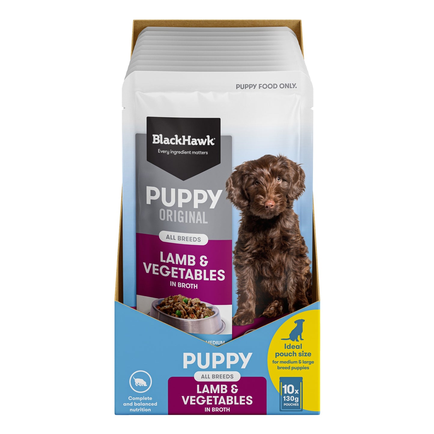 Black Hawk Lamb Puppy Wet Food Pouch