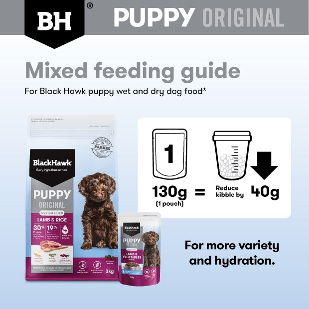 Black Hawk Lamb Puppy Wet Food Pouch