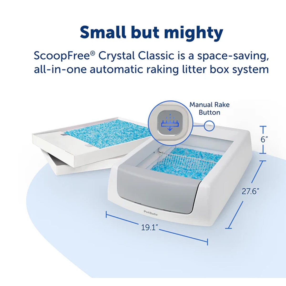 Petsafe ScoopFree Crystal Classic Self-Cleaning Litter Tray