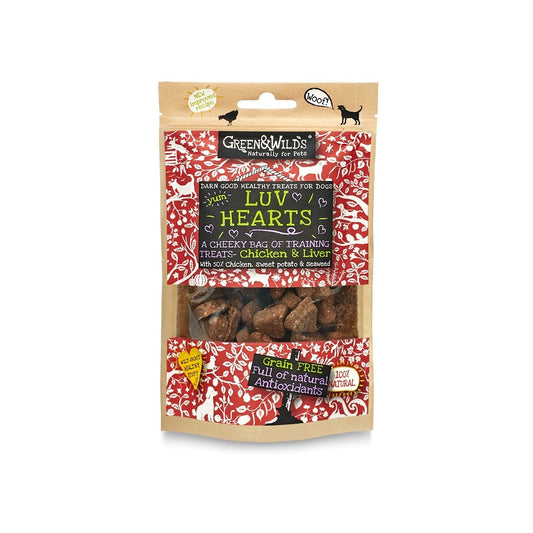 Green & Wild's Luv Hearts Chicken Dog Treats