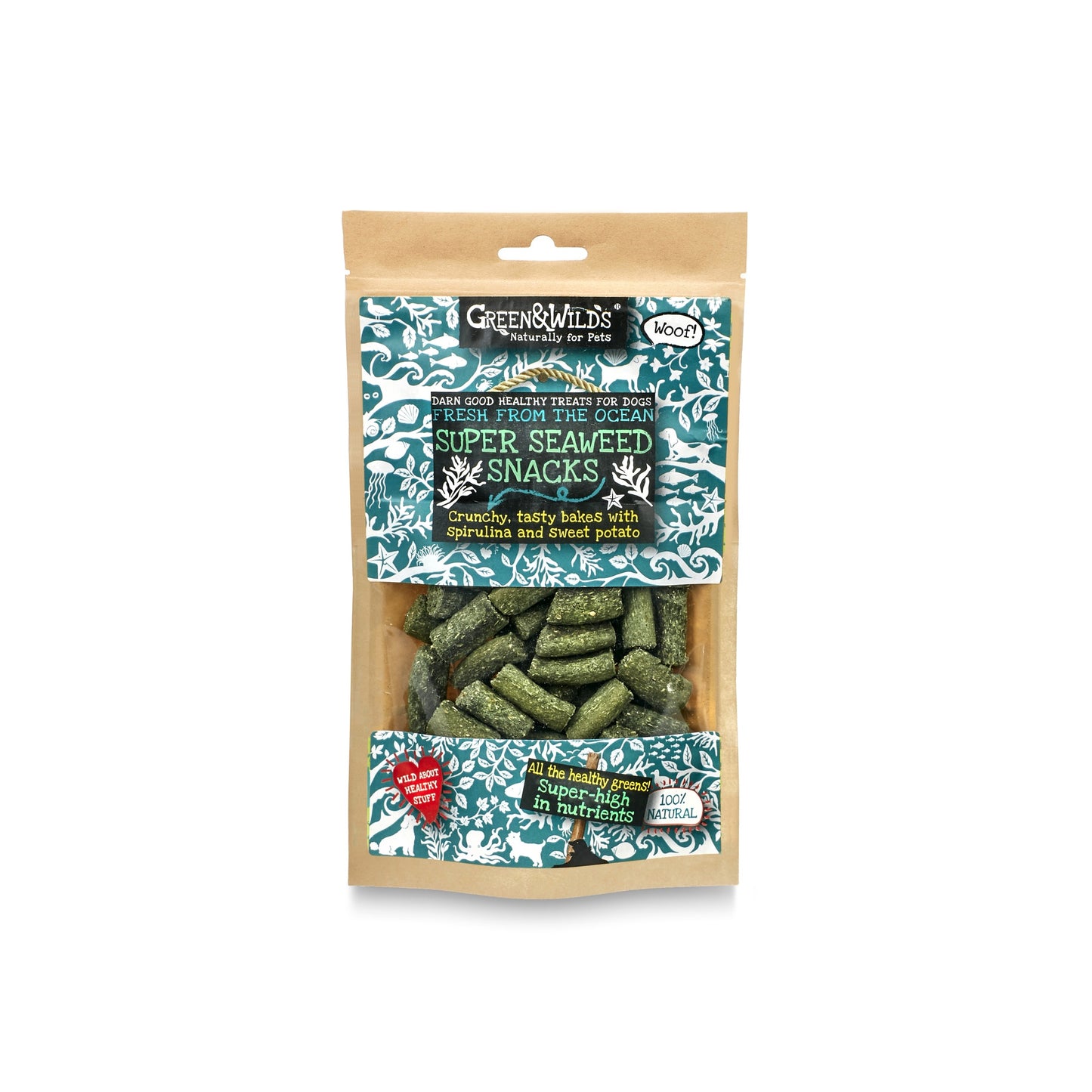 Green & Wild's Super Seaweed Snacks Dog Treats