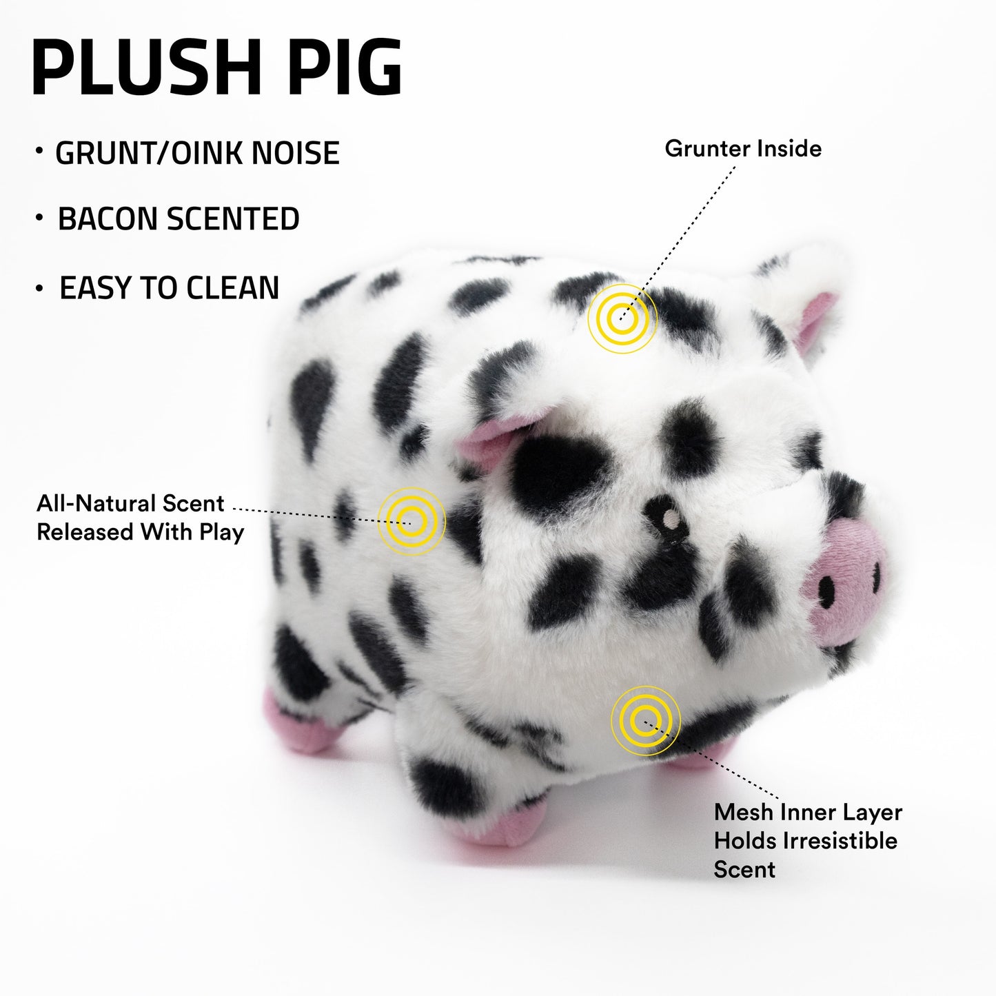 Playology Plushies Pig Dog Toy