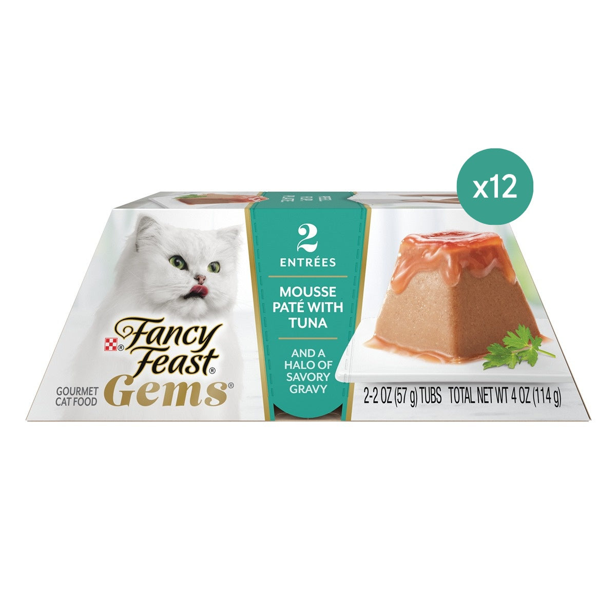FANCY FEAST Gems Mousse Paté with Tuna Gravy Cat Food
