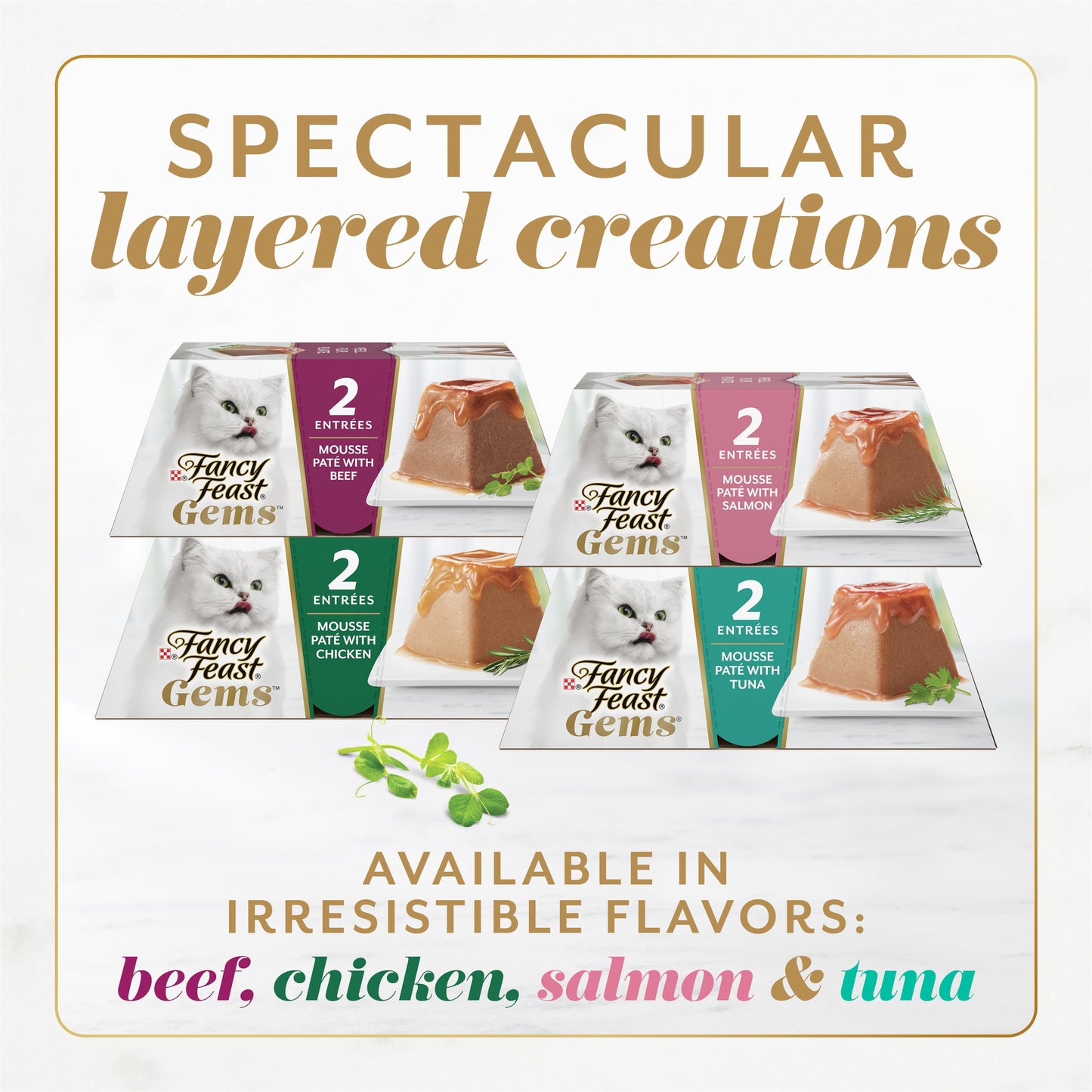 FANCY FEAST Gems Mousse Paté with Beef Gravy Cat Food