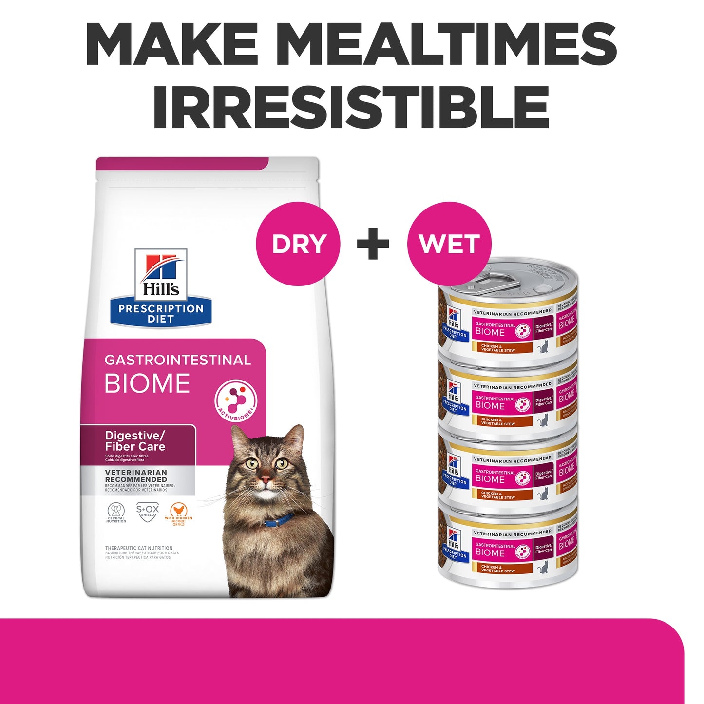 Hill's Prescription Diet Gastrointestinal Biome Stress Wet Cat Food