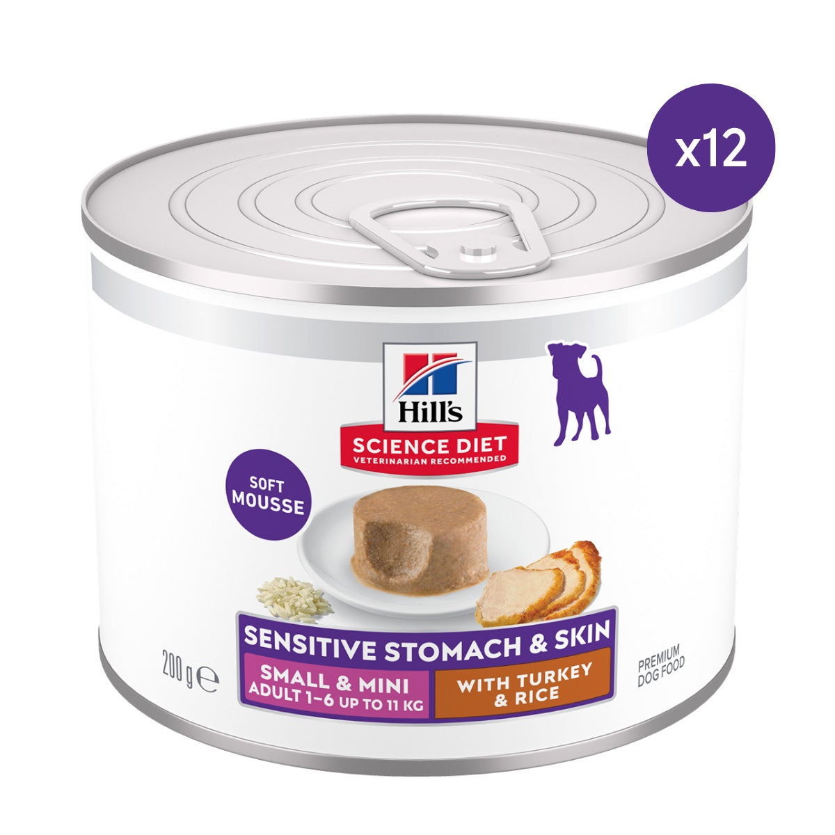 Hill's Science Diet Stomach & Skin Small & Mini Turkey Wet Dog Food