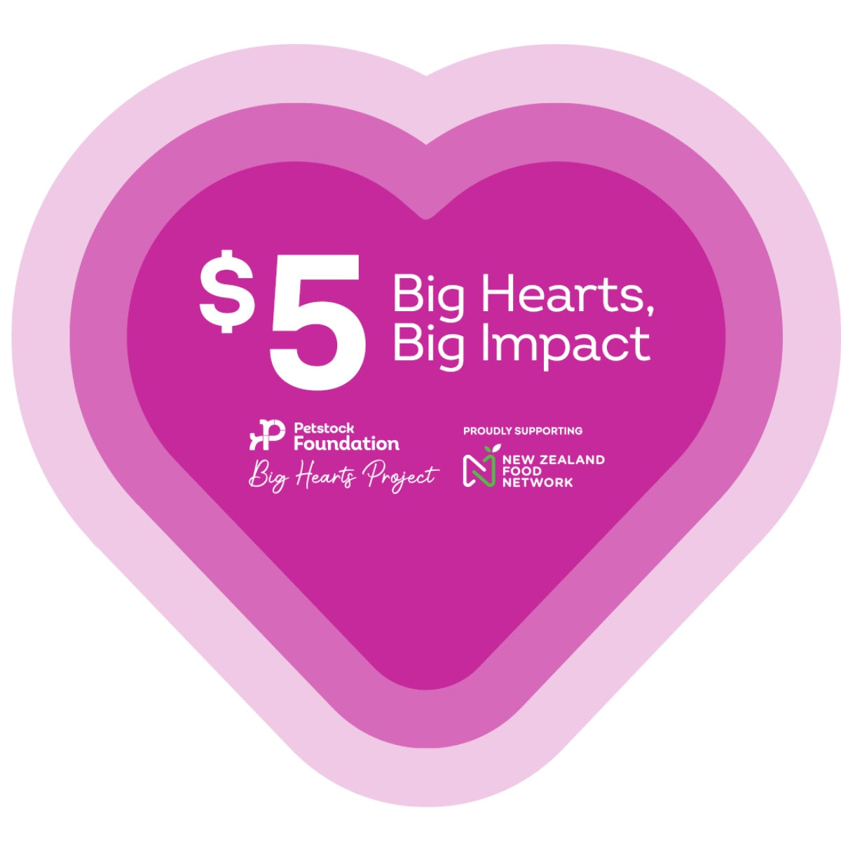 Petstock Foundation Big Hearts, Big Impact $5 Donation