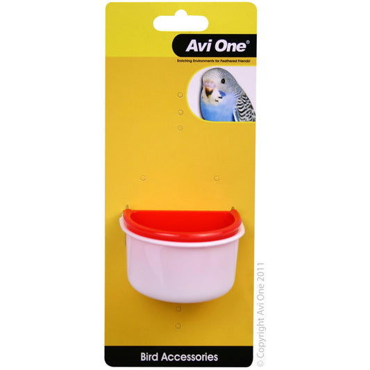 Avi One Bird Plastic Feedr 2pk