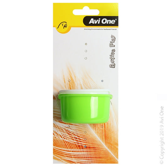 Avi One Bird Plastic Feeder Twin Pack