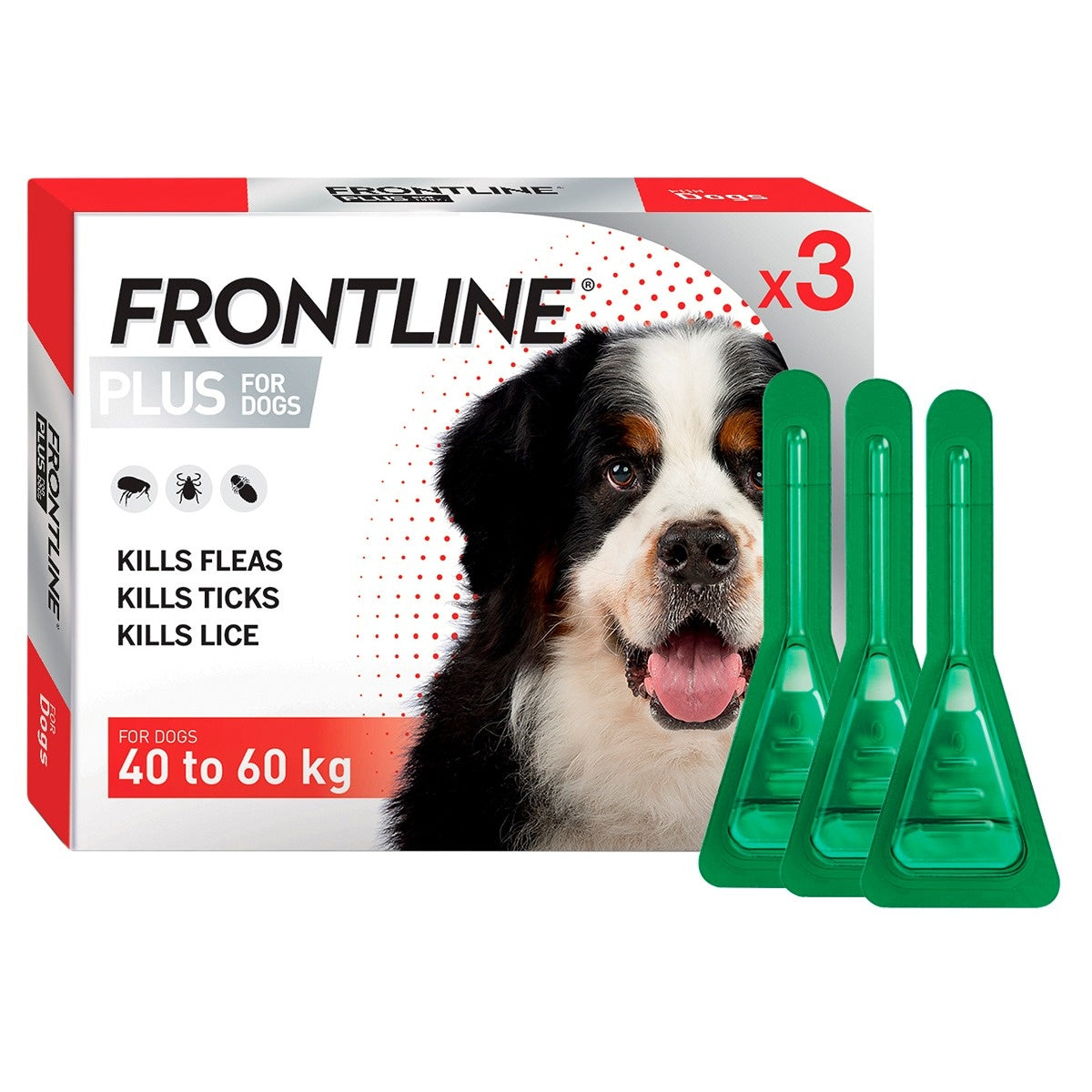Frontline Plus Spot-On Treatment for Extra Large Dogs 40kg+