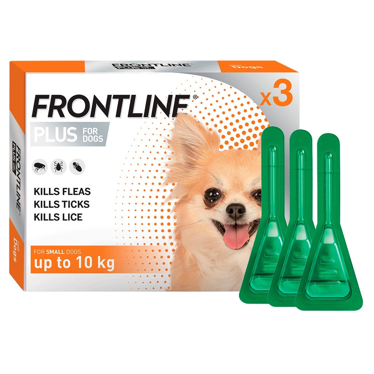 Frontline Plus Spot-On Treatment for Small Dogs 1-10kg