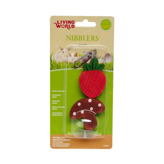 Living World Small Animal Nibblers Strawberry & Mushroom