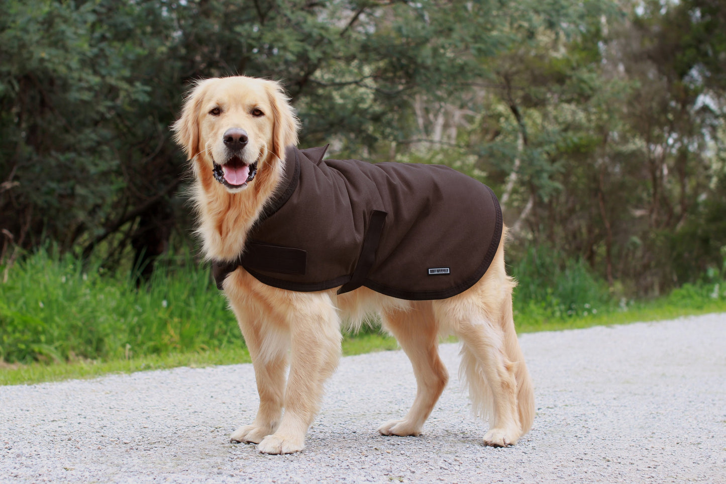 Ruff n Rugged Canvas Dog Coat Brown