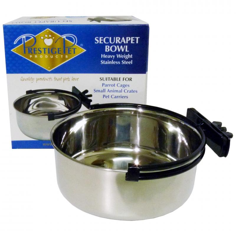 Securapet Stainless Steel Bowl for Pet Cages