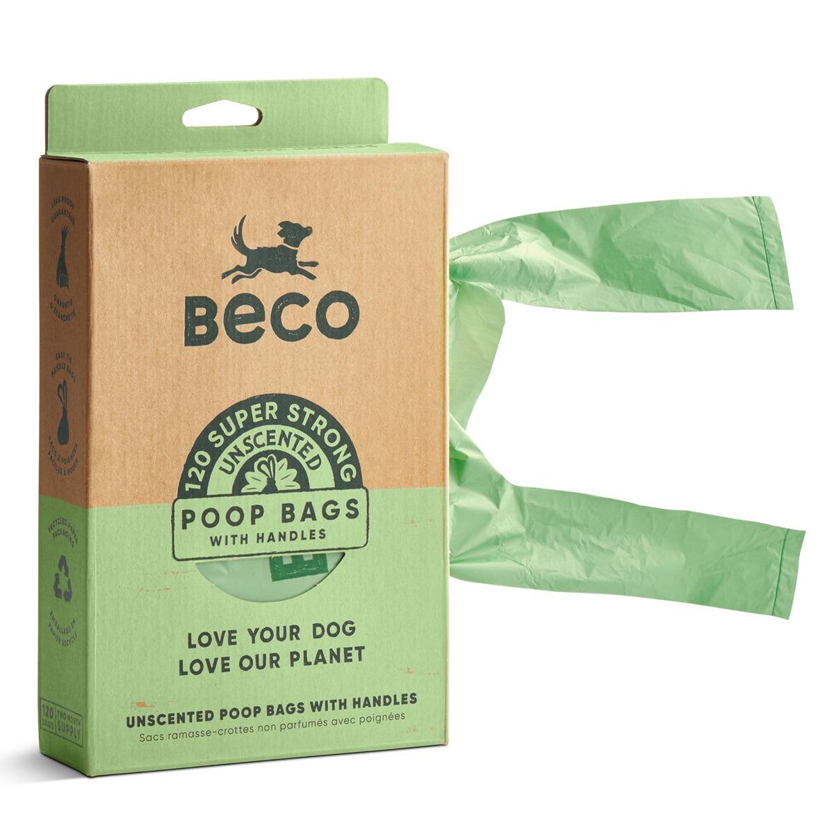 Beco Unscented Poop Bags with Handles