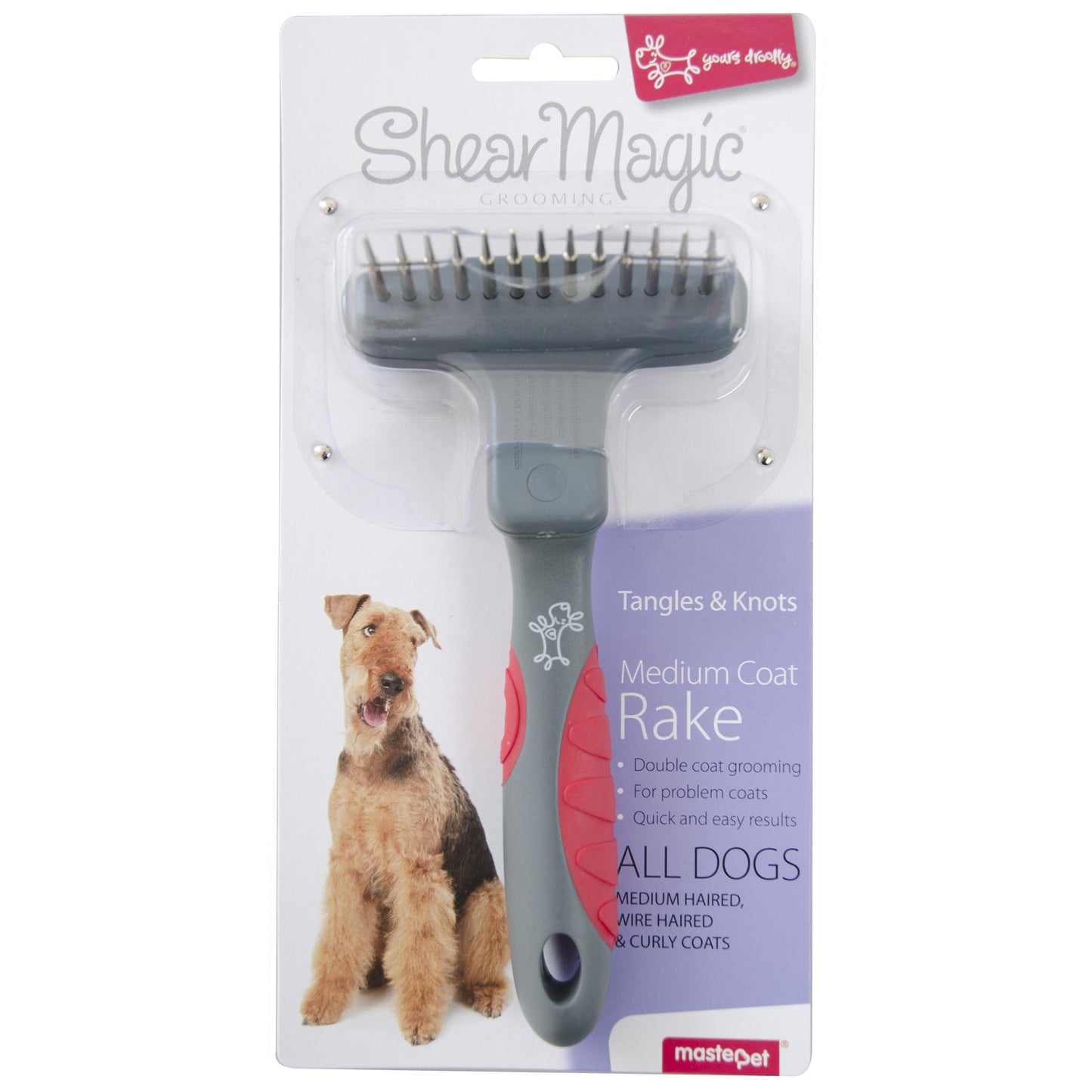 Yours Droolly Shear Magic Dog Coat Rake