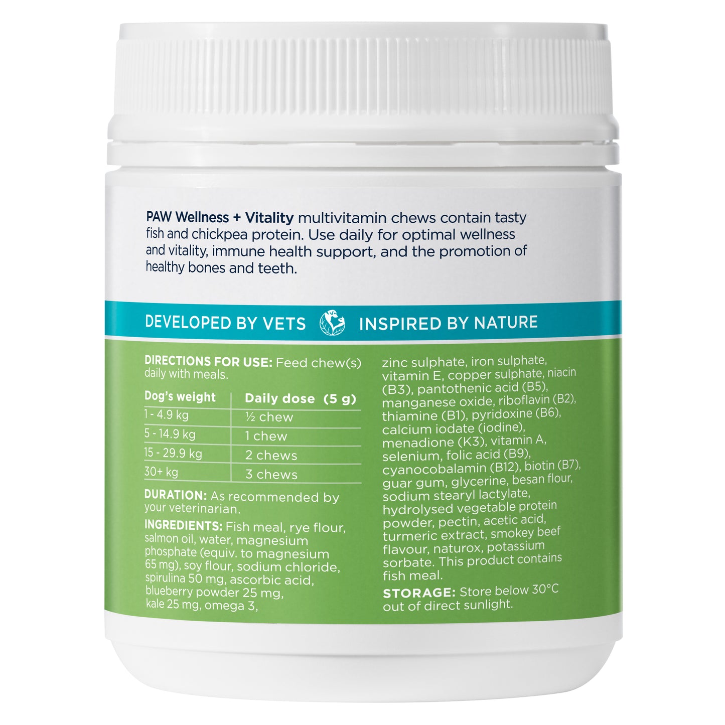 PAW Wellness + Vitality Chews for Dogs