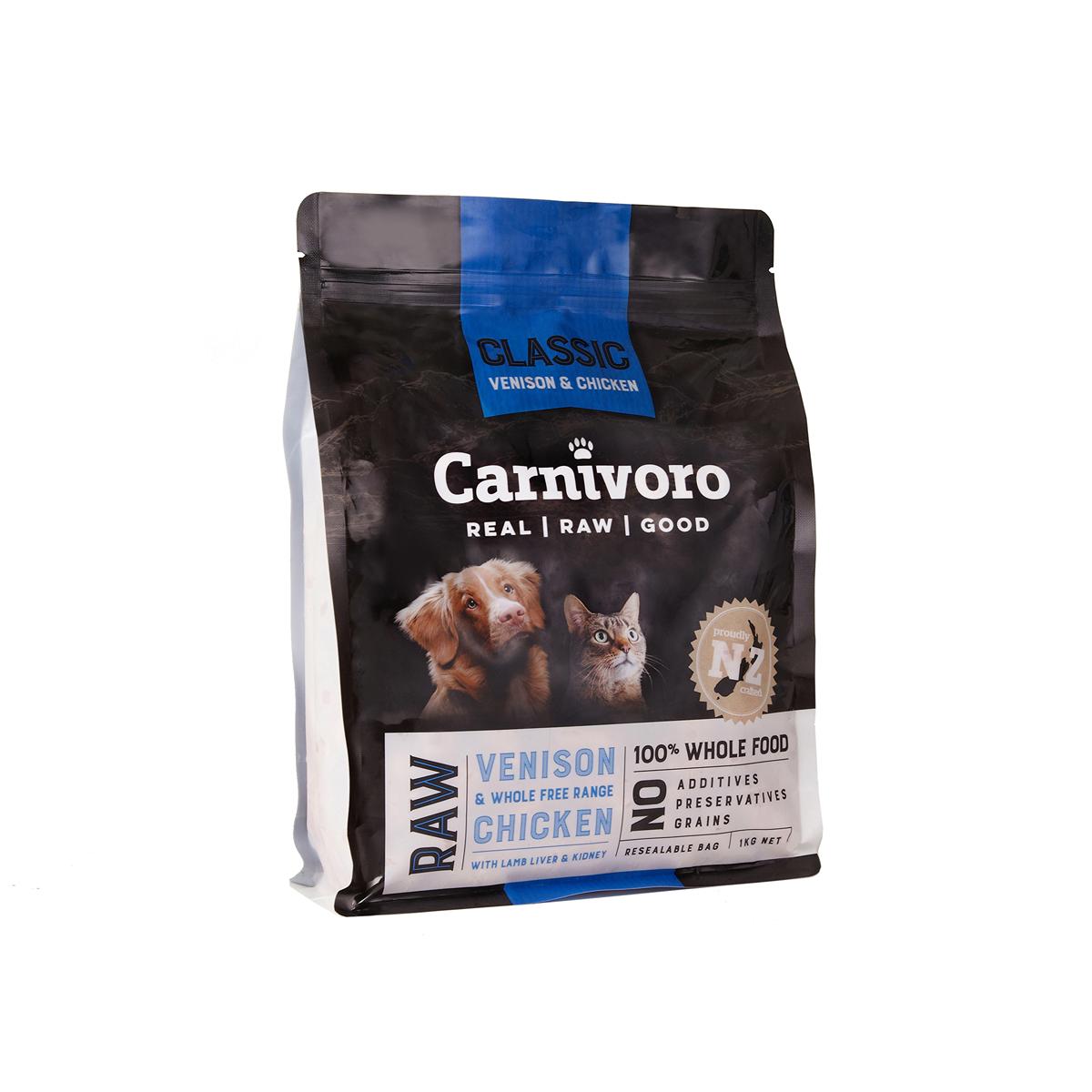 Carnivoro Classic Pellets Venison & Chicken Frozen Dog Food