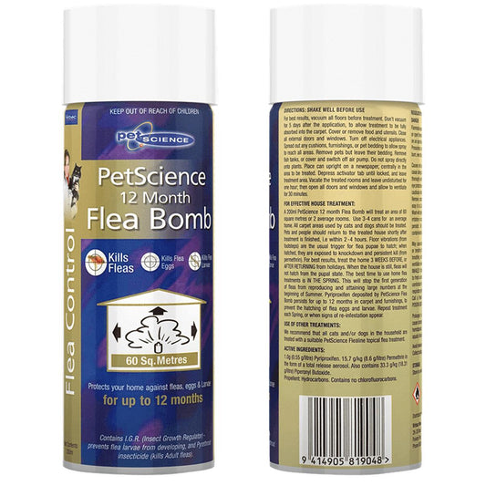 PetScience 12 Month Flea Bomb
