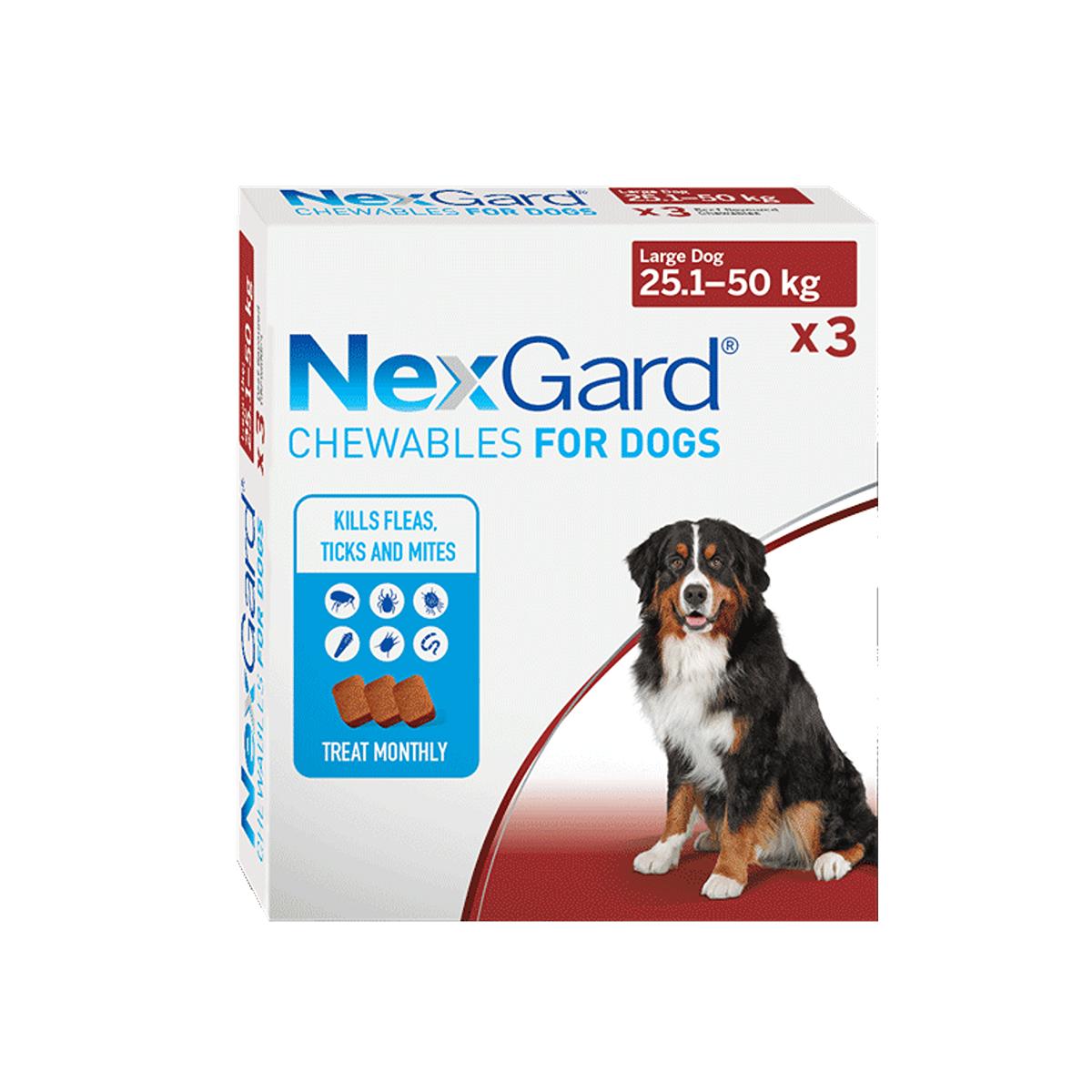 Nexgard Flea & Tick Chewable Treatment for Dogs 3pk