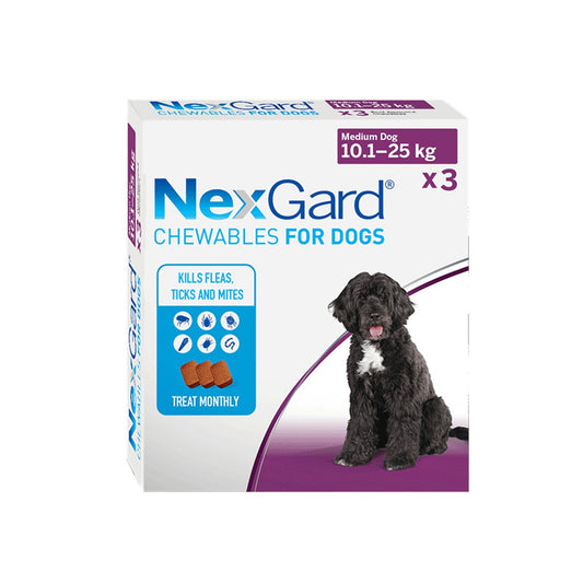 Nexgard Chewable Treatment for Medium Dogs 10.1-25kg