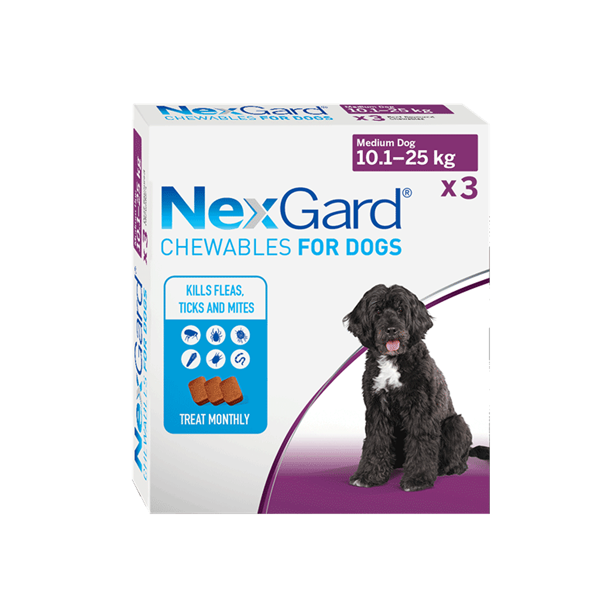 Nexgard Flea & Tick Chewable Treatment for Dogs 3pk