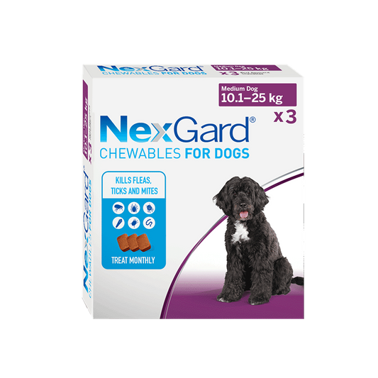 Nexgard Flea & Tick Chewable Treatment for Dogs 3pk