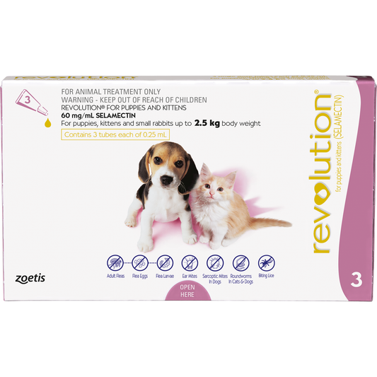 Revolution Spot-On Flea Treatment for Kittens & Puppies 0-2.5kg
