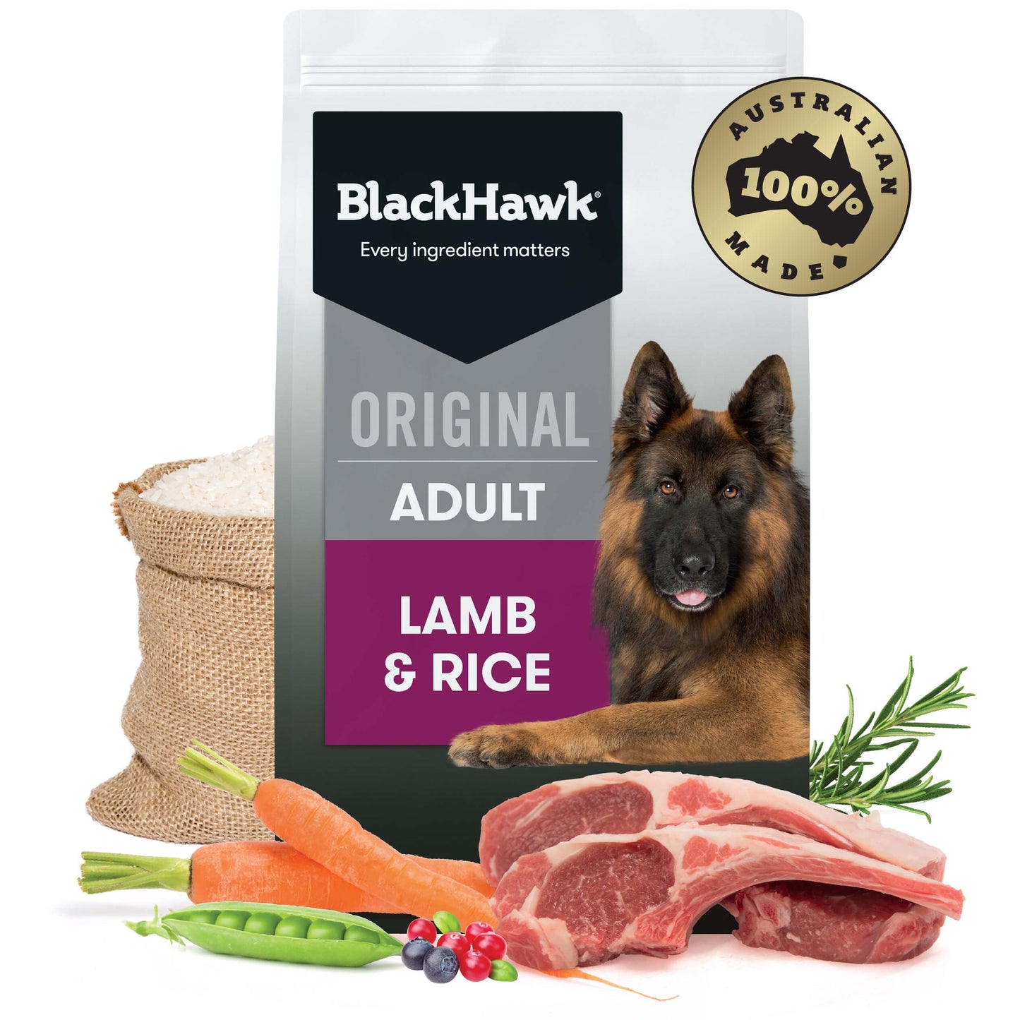 Black Hawk Original Adult Lamb & Rice Dry Dog Food