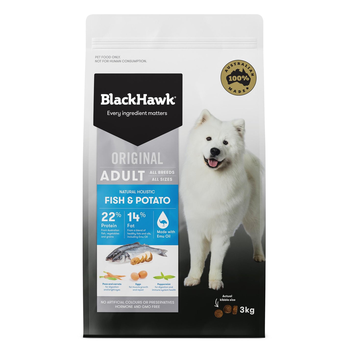 Black Hawk Original Adult Fish & Potato Dry Dog Food