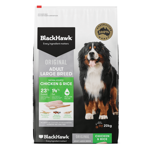 Black Hawk Adult Large Breed Chicken & Rice Dry Dog Food