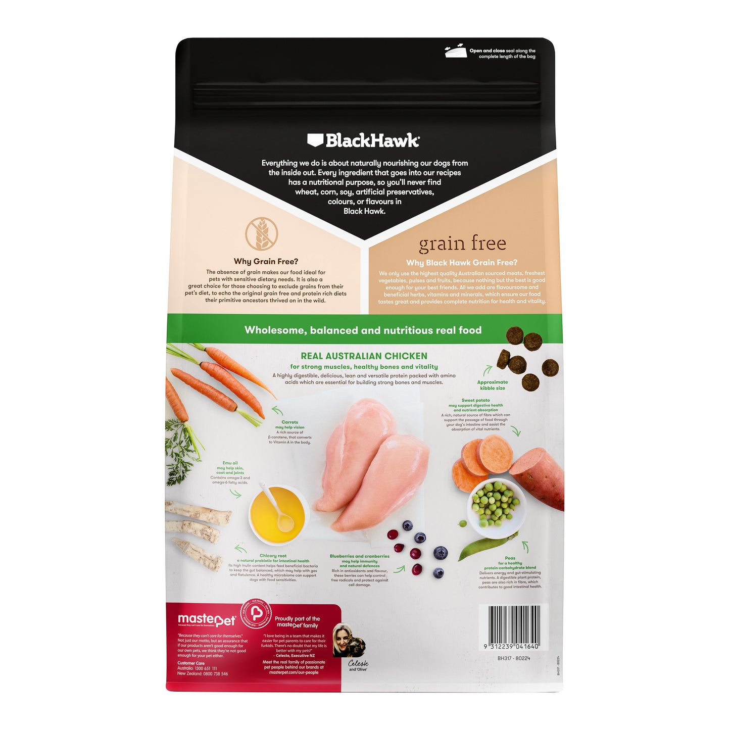 Black Hawk Grain Free Chicken Dry Dog Food