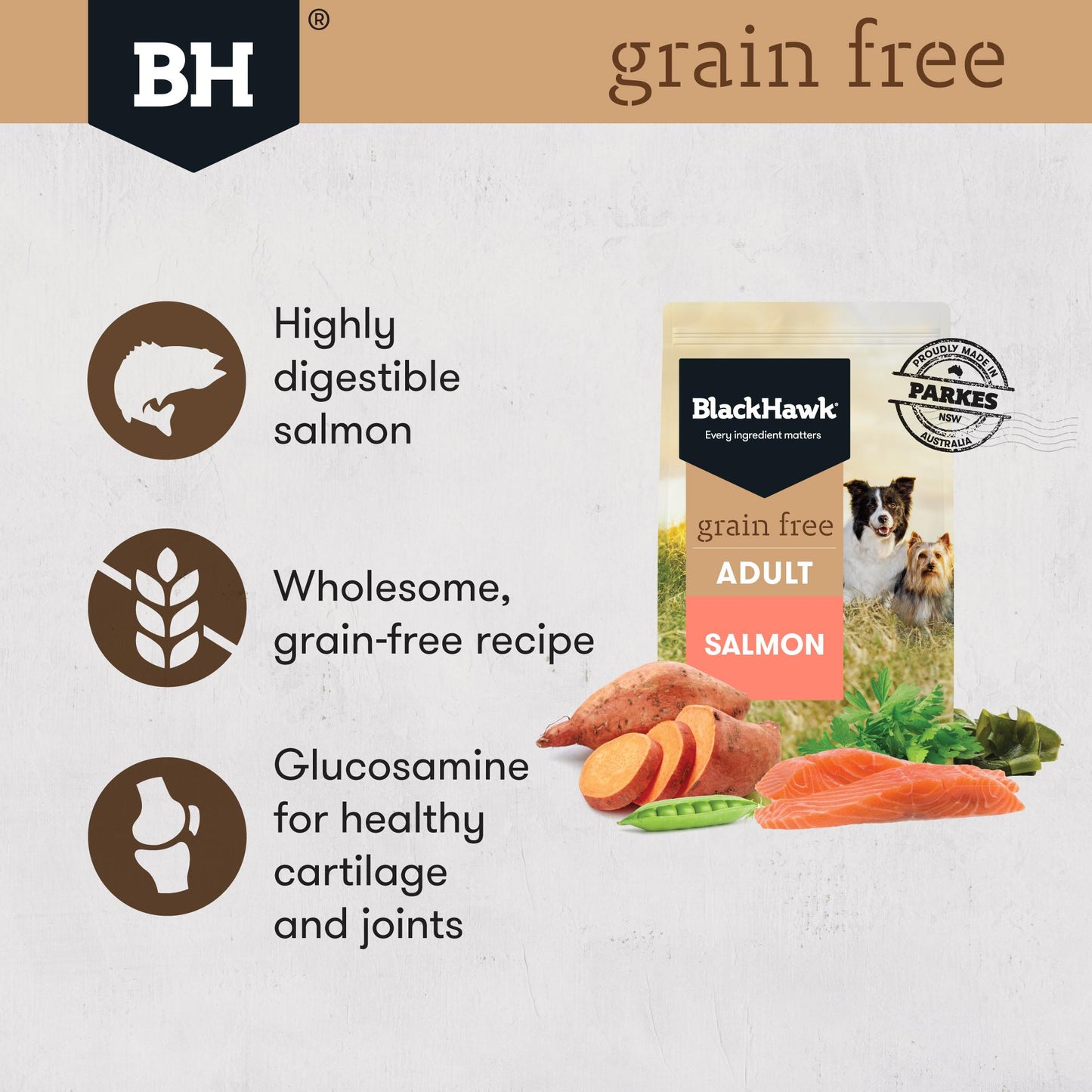 Black Hawk Grain Free Salmon Dry Dog Food