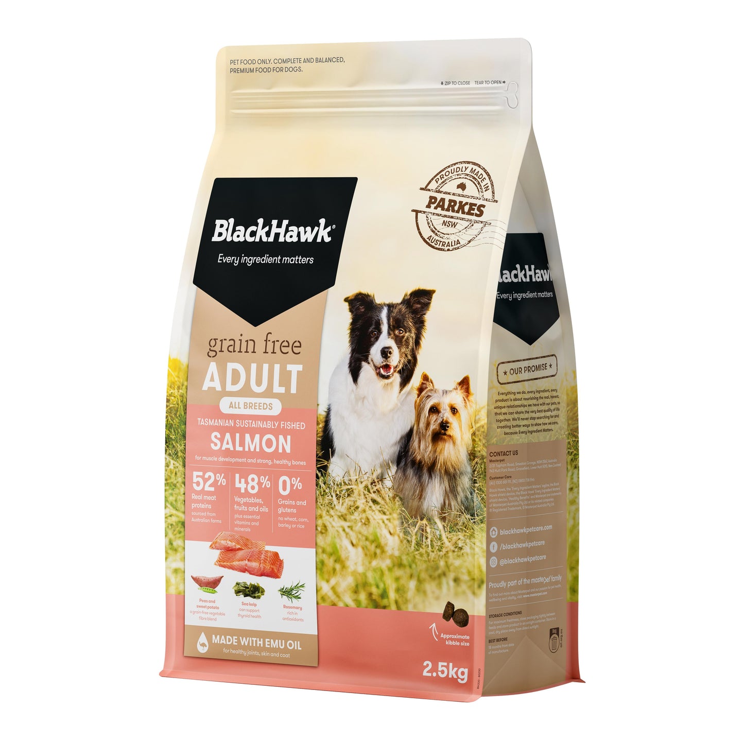 Black Hawk Grain Free Salmon Dry Dog Food