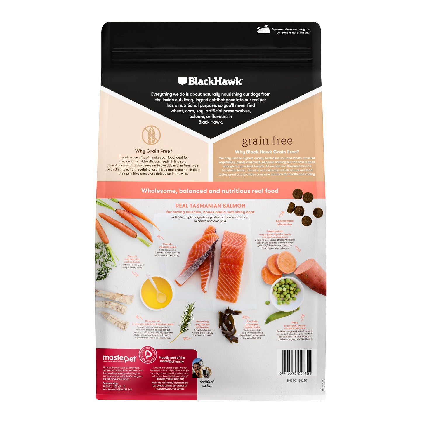 Black Hawk Grain Free Salmon Dry Dog Food