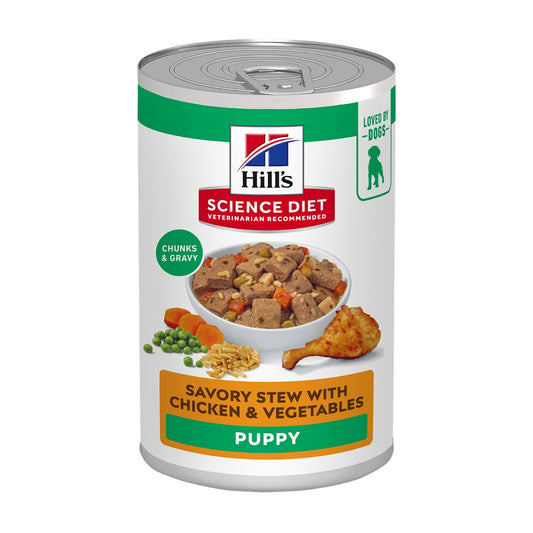 Hill's Science Diet Puppy Savoury Stew with Chicken & Vegetables Wet Dog Food
