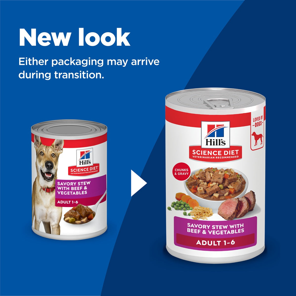 Hill's Science Diet Adult Savoury Stew Beef & Vegetables Wet Dog Food
