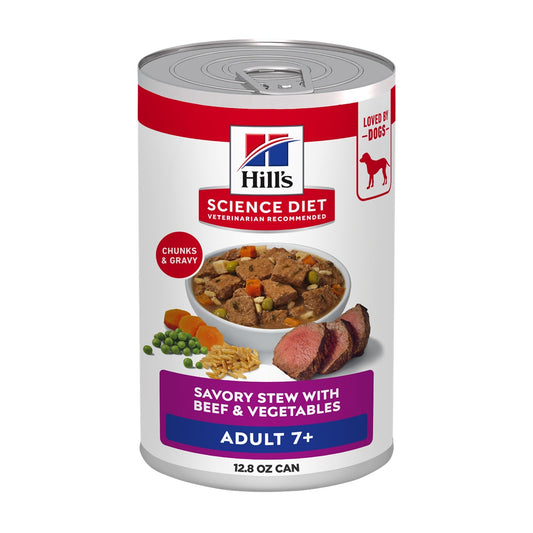 Hill's Science Diet Adult 7+ Savory Stew Beef & Vegetables Wet Dog Food