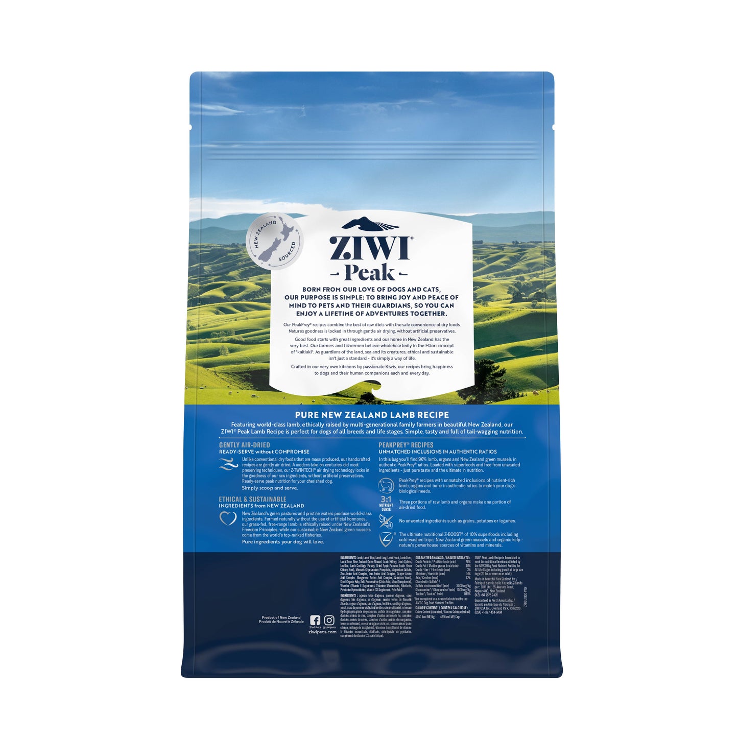 Ziwi Peak Air Dried Lamb Dry Dog Food