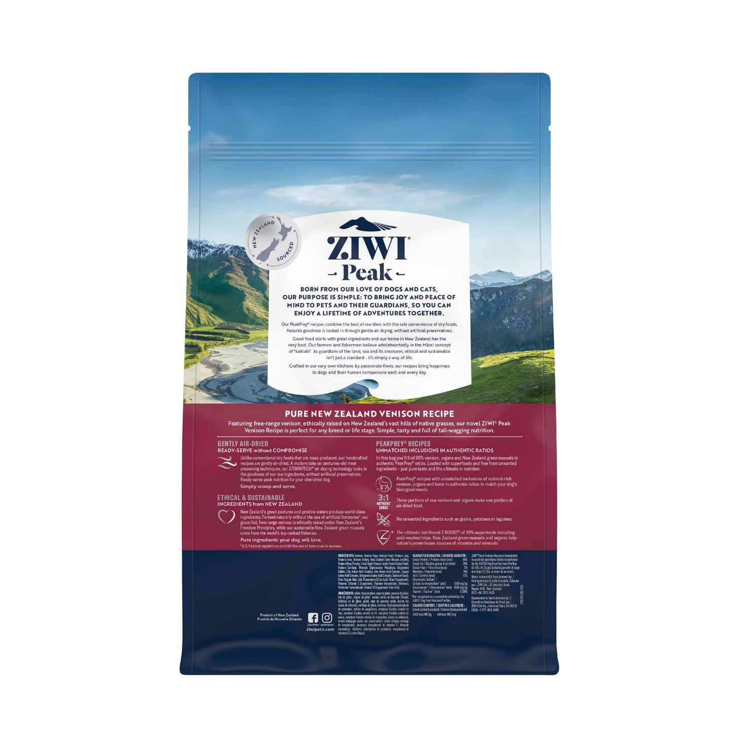 Ziwi Peak Air Dried Venison Dry Dog Food