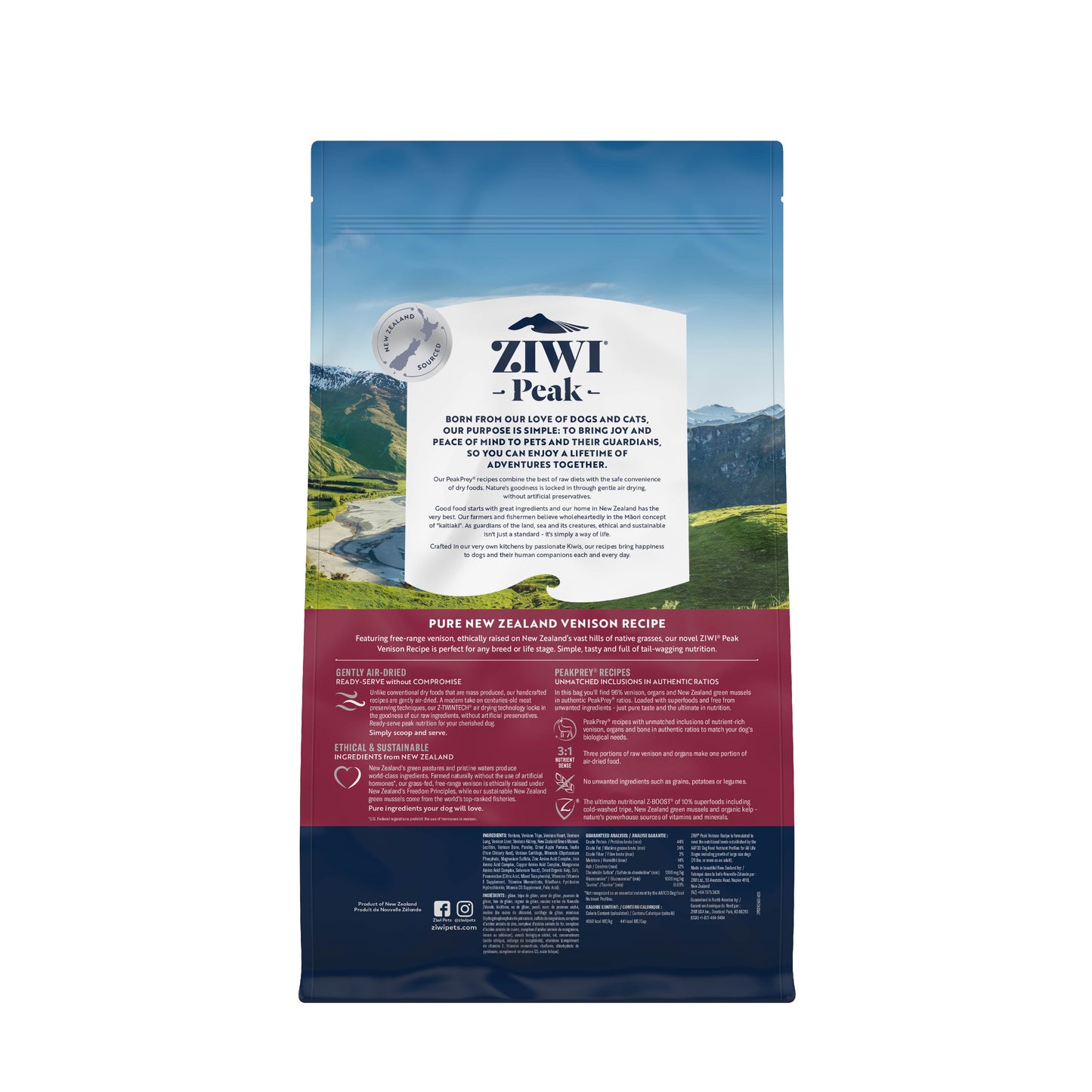 Ziwi Peak Air Dried Venison Dry Dog Food