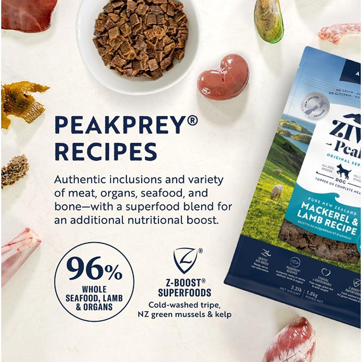 Ziwi Peak Air Dried Mackerel & Lamb Dry Dog Food