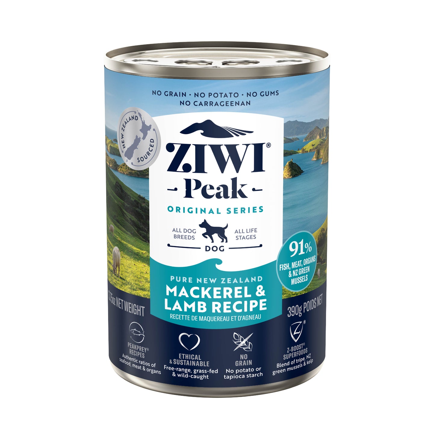Ziwi Peak Canned Mackerel & Lamb Dog Food