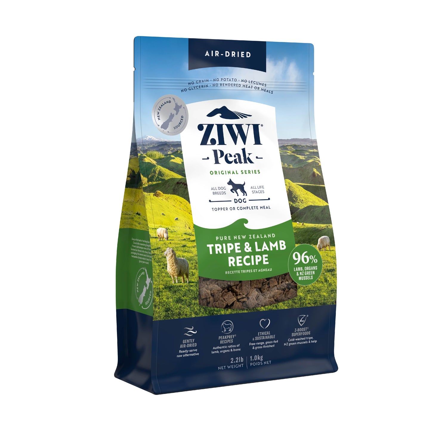 Ziwi Peak Air Dried Tripe & Lamb Dry Dog Food