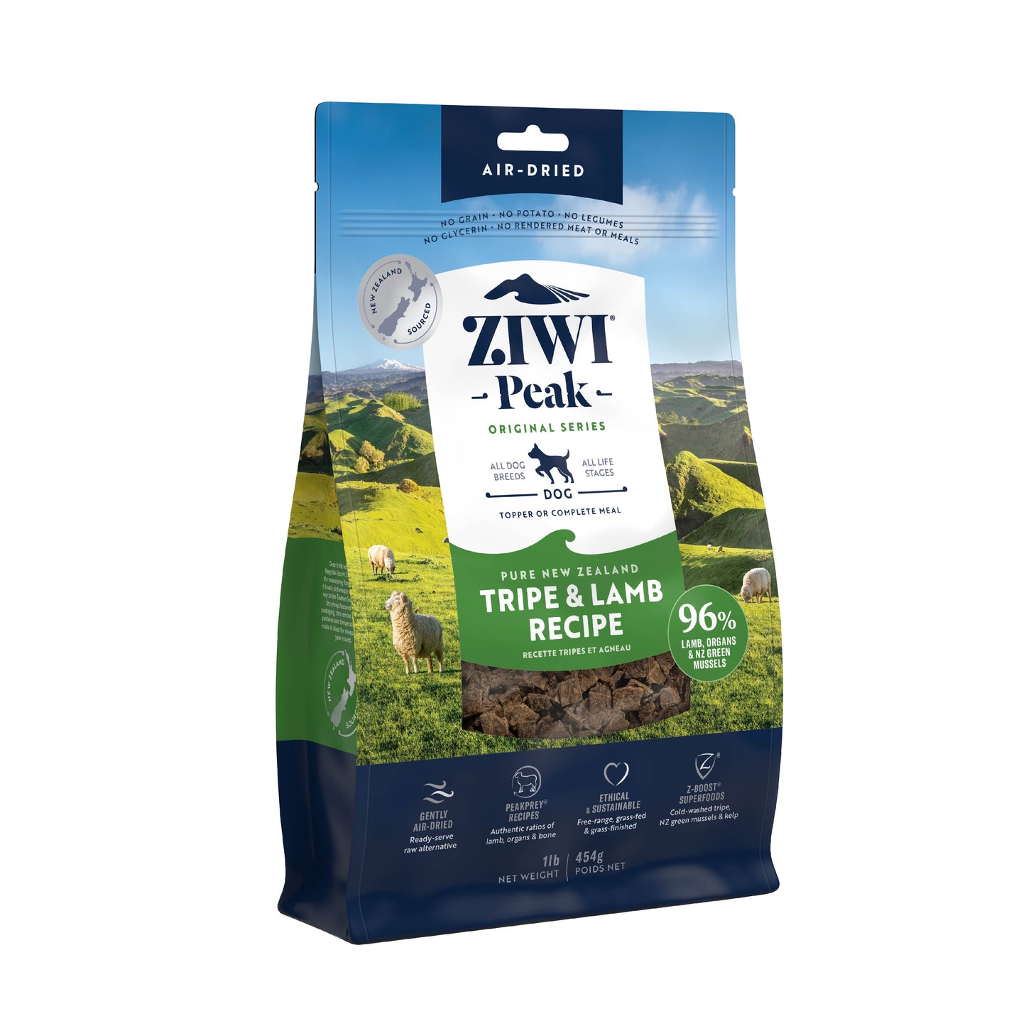 Ziwi Peak Air Dried Tripe & Lamb Dry Dog Food