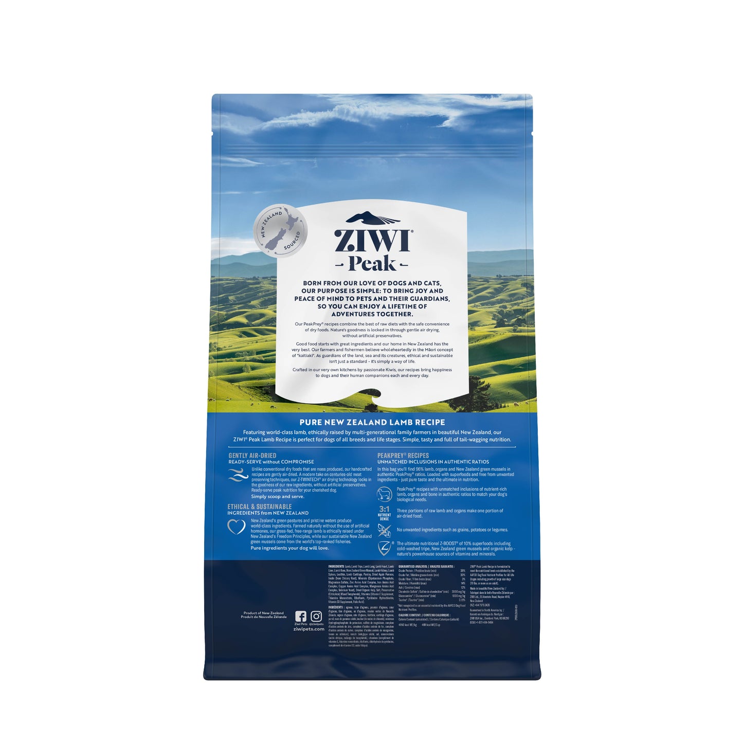 Ziwi Peak Air Dried Lamb Dry Dog Food