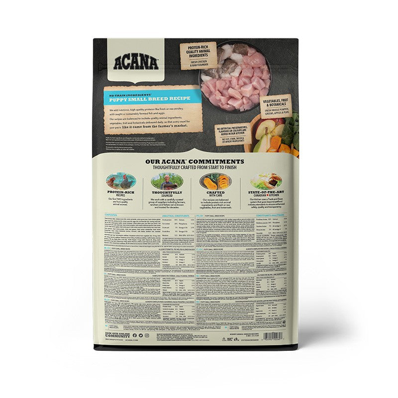 ACANA Small Breed Puppy Dry Food Recipe
