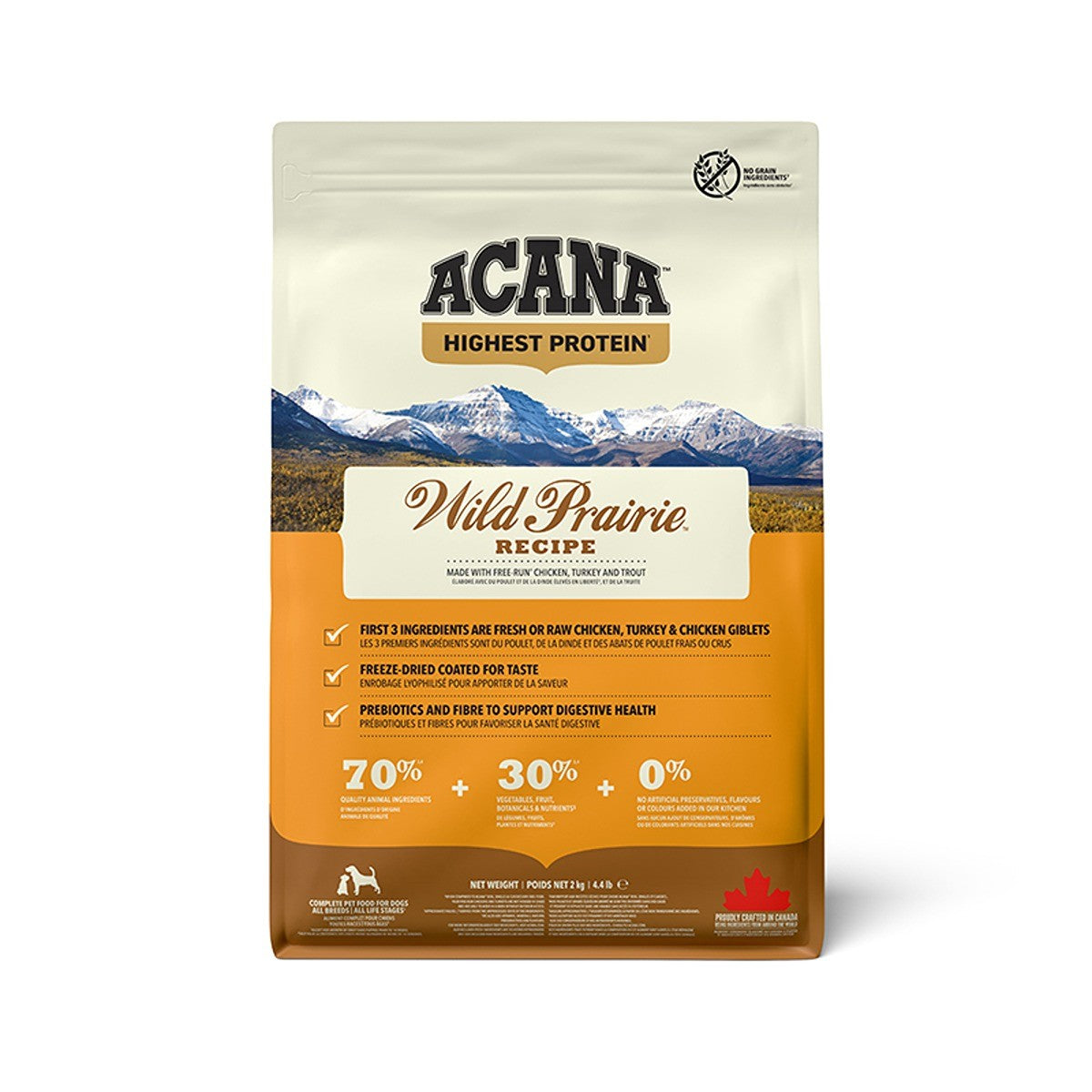 ACANA Highest Protein Wild Prairie Dog Food Recipe