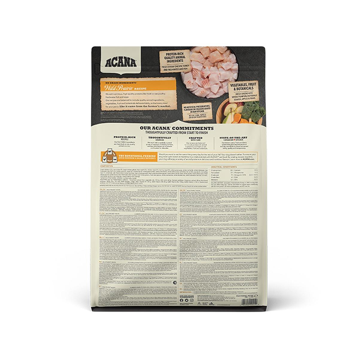 ACANA Highest Protein Wild Prairie Dog Food Recipe