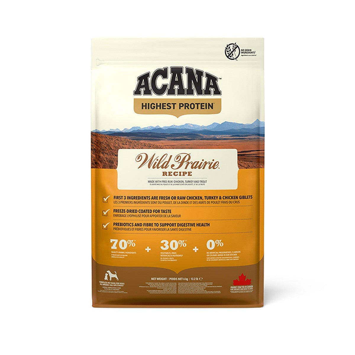 ACANA Highest Protein Wild Prairie Dog Food Recipe